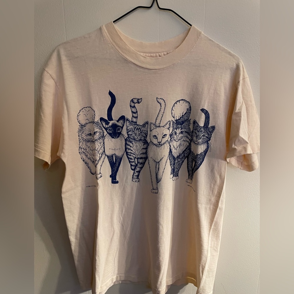 Vintage 1986 Cat Fronts & Cat Bums T-Shirt